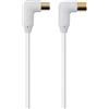 Belkin F3Y058BF5MWHT Cavo Ant-M/Ant-F, 90°, 110 dB, 5 mt, Bianco