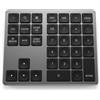 Bewinner Tastierino Numerico Wireless a 35 Tasti, Tastierino Numerico Wireless Bluetooth 5.0, Tastiera Numerica Ricaricabile per contabilità Finanziaria per Laptop Desktop, PC, Notebook (GREY)