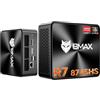 BMAX Mini PC AMD Ryzen 7 8745HS (fino a 4,9 GHz), grafica Radeon 780M, 16 GB DDR5, SSD PCIe 4.0 da 512 GB espandibile fino a 256 GB + 4 TB 】Triple display, WiFi 6, BT, 2.5 G LAN Mini Computer Gaming