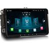 Erisin 8-Core 9 pollici Autoradio Android 14 con GPS per VW Passat Golf 5/6 Touran Skoda Seat Tiguan Jetta T5 Transporter Polo Supporta CarPlay DAB+ WiFi 4G FM Bluetooth A2DP RDS 4GB RAM+64GB ROM