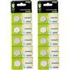 Avejjbaey 10 pezzi / 5 batterie al litio CR1620/CR1632/CR1616 3 V, protezione contro le perdite, design al litio per dispositivi