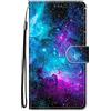 Nodigo-EU per Xiaomi Redmi A1 / A2 Cover a Libro Pelle PU Portafoglio Magnetica Custodia con Disegni Animale Motivo Antiurto Flip Protettiva Silicone Bumper Belle Kawaii Case - Universo