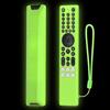 Hesupy Custodia protettiva in silicone per TCL RC833A, custodia morbida per telecomando RC833A, protezione antiscivolo per bastone TV con cordino (verde luminoso)