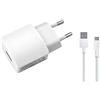 HUAWEI Adattatore di ricarica originale Huawei HW-050200E01 + cavo dati originale Huawei per Huawei P9 Lite Travelcharger caricatore 2A bianco micro USB