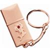 UFARID Chiavette USB3.0 Pendrive Pennette Portatile Pen Drive Metallo Chiave USB Memoria Flash USB Trasportare Impermeabile (64GB, Oro rosa)