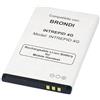 MOVE born to be tech MOVE Batteria SPECIFICA PER BRONDI INTREPID 4G Li-ion 3.7V 950 mAh Sostiuisce perfettamente: (Model: INTREPID 4G) -ATTENZIONE: CONTROLLARE CHE IL CODICE PRODOTTO COINCIDA CON QUELLO DELLA BATTERIA