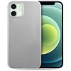 doupi UltraSlim Custodia per iPhone 12 Mini (5,4 Pollici), Satinato fine Piuma Facile Mat Semi Trasparente Cover, Bianco