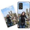 Sunrive Personalizzate Cover compatibile con Samsung Galaxy A72 personalizzabile con Foto Testi Frase Logo Disegni e Grafiche Personalizzata, assorbimento degli urti morbido TPU trasparente