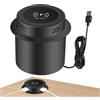 Tewzafiya Caricatore wireless da desktop, caricabatterie wireless invisibile - USB - Caricatore wireless integrato | Smart multifunzione per telefoni cellulari, tavoli, divani, braccia e scrivanie, Ar