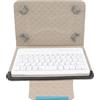 VBESTLIFE Custodia Protettiva in PU per Tablet da 7 Pollici + Tastiera Bluetooth, per ios Mini 2 3 4 5 / per S7 / per Scheda/per per Android/per iOS/per