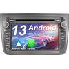 AneQu Android 13 Car Radio Car Stereo GPS Navigation per Alfa Romeo Mito 2008 in poi 7 pollici Car Multi-Media Player Head Unit con built-in Carplay IPS Display Blutooth WIFI 4-Core 2+32G (grigio)