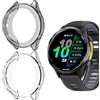 SEIAIYG Cover Compatibile con Garmin Forerunner 970, [2 Pezzi] Custodia Protettiva in Morbido TPU, Leggero e Antiurto - Nero+Trasparente
