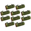 Electron 10x Batteria ricaricabile Ni-Mh 4/5A 4/5 A 1,2V 1800mAh con linguette lamelle terminali a saldare per pacco pacchi batteria 42x17mm 17x42mm