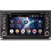 GONFEN 8-Core 4GB+64GB Android 14 DAB+ Autoradio per Seat Leon 2013-2018 con GPS Navigatore Supporto senza fili CarPlay Android Auto WiFi 4G CD DSP Bluetooth 5.0 USB CANBus controllo del volante DVB-T