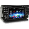 GONFEN 7 pollici 8-Core 4GB+64GB Android 16 Autoradio GPS Navigatore per Mercedes Benz W211 W219 Classe E/CLS Supporto Bluetooth 5.0 CarPlay Android Auto WiFi 4G DSP DAB+USB OBD2 FM RDS Lettore CD Canbus