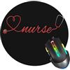 ZUIDSYI Tappetino per mouse, stetoscopio per scrivania, bordo cucito, con base in gomma antiscivolo, tappetino per mouse da gioco per computer, laptop, casa, ufficio