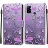 KENHONER Custodia per Oppo A53/A53s, fiore | Portafoglio Pelle PU, Magnetica, Resistente Agli Urti, Scomparto Carte Credito, Pieghevole, Flip Libro, Motivo