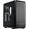 Cooler Master MasterFrame 500 Mesh Black Freeform 2.0 Modulare Platform Open-Air ATX Mid-Tower Case, Telaio in Alluminio, Doppia Ventola da 200mm, GPU Max 390mm, AIO Max 360mm, Tipo C, Vetro Temperato