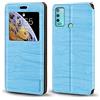 Shantime Custodia Flip in Pelle PU con Finestra Visibile e Chiusura Magnetica Invisibile Compatibile con Wiko Power U30, Protezione Totale