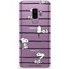 LA CASA DE LAS CARCASAS Custodia per Samsung Galaxy S9 Plus Ufficiale di Snoopy Snoopy Stripes per proteggere il tuo cellulare. Cover per Samsung in silicone flessibile con licenza ufficiale Peanuts.