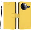 Generic Cover compatibile con Redmi K80 5G Domestic/Redmi K80 pro 5G Domestic/POCO F7 PRO/POCO F7 Ultra Leather Phone Case Cover, PU Faux Leather Wallet Book Folio Flip Magnetic Case, Giallo