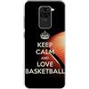 Mixroom - Cover Custodia Back case In TPU Silicone Morbido Per Xiaomi Redmi Note 9 Fantasia Love basketball N1037