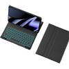 Generic YSJX Tastiera normale/retroilluminata staccabile, custodia protettiva in pelle flip compatibile con HUAWEI MatePad Pro da 12,2 pollici(Black+Backlit Keyboard)