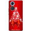 Mixroom - Cover Custodia Back case In TPU Silicone Morbido Per OPPO A78 4G Fantasia Fiocco e Buon natale L1123