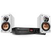 Teufel Ultima 20 KOMBO 3 SE - Sistema stereo HiFi con Bluetooth e CD, potente, LAN, WLAN, radio digitale DAB+, USB, sistema a 3 vie, musica, film, giochi (bianco)