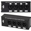 Jrifedptry 1 paio di estensori per cavo di rete e audio da 6,3 mm, a 4 canali, 3 pin, XLR o 6,3 mm, prolunga di rete DMX512 maschio + femmina