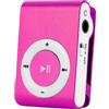 Porceosy Mini lettore MP3, lettore musicale portatile con slot per schede TF, clip in metallo, ricaricabile tramite USB, leggero, per corsa, palestra, viaggi, per studenti e bambini (rosa)