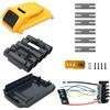 Yinniy Cassa di plastica della batteria 20V Sostituzione per Dewalt DCB200, DCB201, DCB203, DCB204 batteria, 18V/20V 2.0Ah 3Ah 4.0Ah 5 celle 18650 kit di riparazione della copertura della batteria