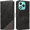 XINNI Cover per Honor 400 Lite Custodia, Cellulare Libro Antiurto Flip Pelle PU/TPU, Portafoglio Flip Magnetica Case, Nero
