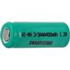 vhbw cella per batteria sostituisce 2/3AAA per batterie - 400 mAh, 1,2 V, NiMH