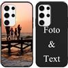 Yoedge Cover Personalizzata Custodia per Samsung Galaxy S24 Ultra 5G 6,8 Personalizzato con Foto Testi Disegni Personalizza Custodia Immagine, Nero Personalizzabili Case per Samsung S24 Ultra