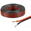 topolenashop Matassa cavo audio 85 mt bipolare in rame per impianto stereo casse rosso e nero