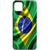 Mixroom - Cover Custodia Per iPhone 12 Mini In Silicone TPU Fantasia BANDIERA BRASILE 86
