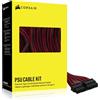 Corsair Cavi PSU di Tipo 5 con Guaina Singola, Kit di avviamento, Nero e Rosso