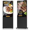 YIXZSWD Monitor Pubblicitario, 55 Pollici LCD Digitale Display interna, UHD Schermo Pubblicitario, Supporto USB/HDMI/WiFi/Android OS, Adatto per Ristorante, Negozi, Centro Commerciale