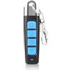 TopHomer Telecomando universale 433 MHz, duplicatore di blocco per porte di garage, duplicatore di allarme per auto per tapparelle per cancelli di casa e negozio, blu, pulsanti ABCD