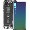 Generic Cover posteriore di ricambio per Huawei P20 Pro, cover posteriore per Huawei P20 Pro (Twilight)