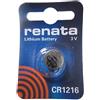 Best Price Square 5 Renata CR1216 litio Batterie