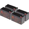 T6 Power Batteria per Eaton 5PX 1500i RT2U, VRLA, 12 V