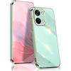 BORYA Cover per OnePlus Nord 3 5G, Ultra Sottile Antiurto Morbida Silicone TPU Bumper Custodia, Elegante Placcatura Phnom Penh Lusso Leggero Anticaduta Case, Verde
