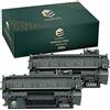EMBRIIO CE505A 05A Kit 2 Cartuccia Toner Sostituzione per HP LaserJet P2030 P2035 P2035n P2050d P2055 P2055d P2055dn P2055x Canon i-SENSYS LBP6300dn LBP6650dn LBP6670dn