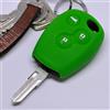 mt key Custodia protettiva in silicone per portachiavi per auto verde compatibile con Dacia DOKKER SANDERO Duster LODGY Logan Renault CLIO TWINGO 3 pulsanti