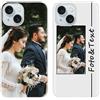 Yoedge Custom Cover Personalizzata Custodia per iPhone 15 6,1 con Foto Testi Disegni, Morbido TPU Silicone Personalizza Case con Immagine, Antiurto Personalizzabili Case per iPhone 15, Bianco