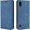 Fertuo Cover ZTE Blade A5 2020, Custodia a Libro in Pelle Flip Case Portafoglio con Porta Carte, Chiusura Magnetica [Interna in Silicone Morbido] Cover per ZTE Blade A5 2020 Smartphone, Blu