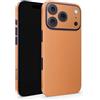 TF Skins Pellicola protettiva compatibile con iPhone 17 Pro Max, Skin 360° Full Coverage con taglio per il logo (Arancio Opaco)