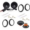 Superauto hi-fi Kit 6 Casse Altoparlanti Compatibile con Ford Fiesta dal 2008 Mk6 Con Adattatori E Supporti Altoparlanti ANTERIORE e POSTERIORE dsk 165 e DCX 165